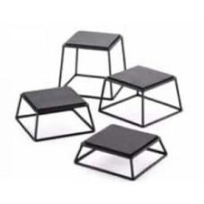 Black Square food Risers