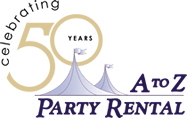 A to Z Party Rental logo 