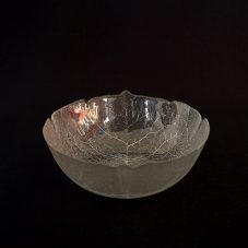 glass aspen leaf bowl