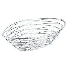 chrome bread basket