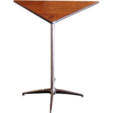 triangle pedestal bistro table