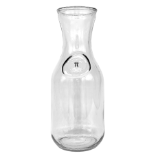 A 1L wine carafe with a decorative circular design on the front.