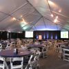 Janssen corporate product release meeting rental tent 50x frame tent
