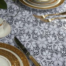 white lace table cover