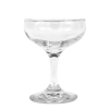 A 5oz champagne coup glass. The cup is wide and short.