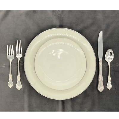 Platinum Feast Package place setting